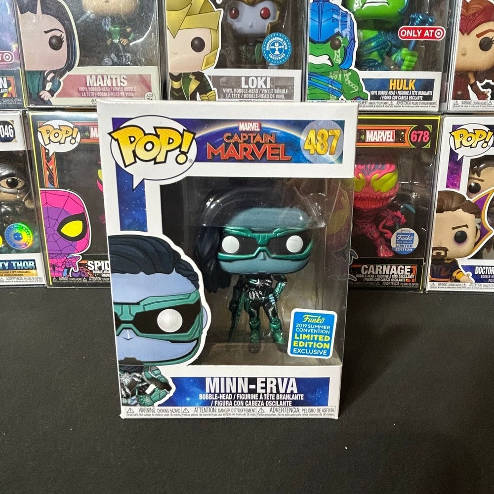 Funko Pop Marvel Captain Marvel Minn-Erva 487 2019 Summer Convention Exclusive